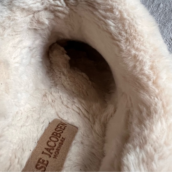 Ilse Jacobsen Tulip Faux Fur Lined Slip-On Open Mule Slippers Latte Sz 37 - Picture 11 of 15
